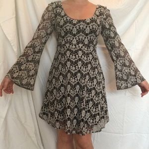 Retro black and white cocktail dress!